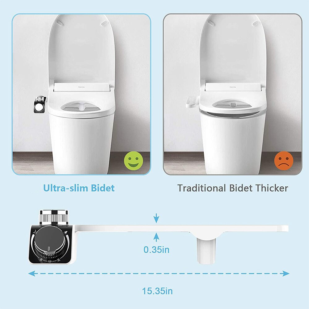 Koldt og vand toilet bidet selvrensende bidet feminint toilet vand spray ​badeværelse hygiejnisk bruser dobbelt mundstykke