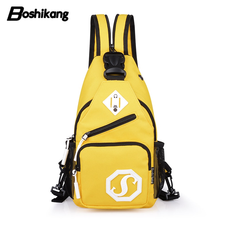 Boshikang sac à bandoulière sac à bandoulière étanche femmes et hommes sac à bandoulière adolescent grande capacité sac à poitrine femme