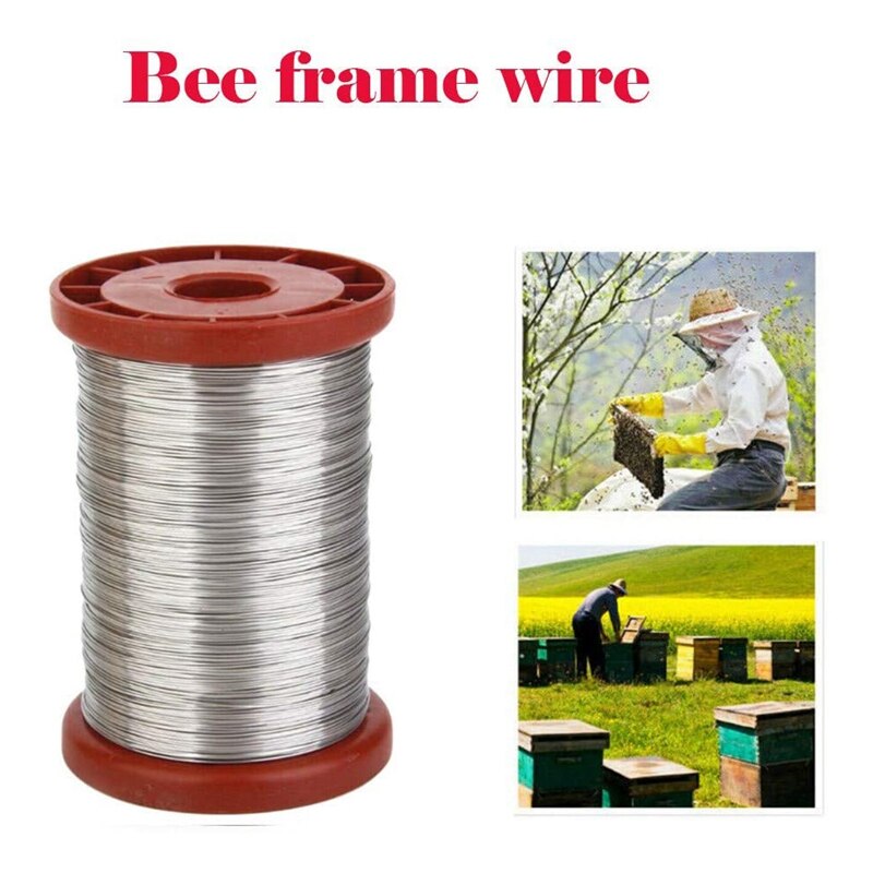 2Pcs 0.5mm 500G Iron Bee Hive Frame Wire, Beekeeping Equipment Bee Hive Tool Beekeeper Tool