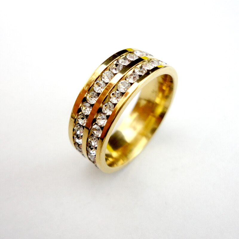 1 Pcs vrouwen Ring Stijl Gold Classic Engagement Trouwringen voor Vrouwen Sieraden Ring Veel LR424