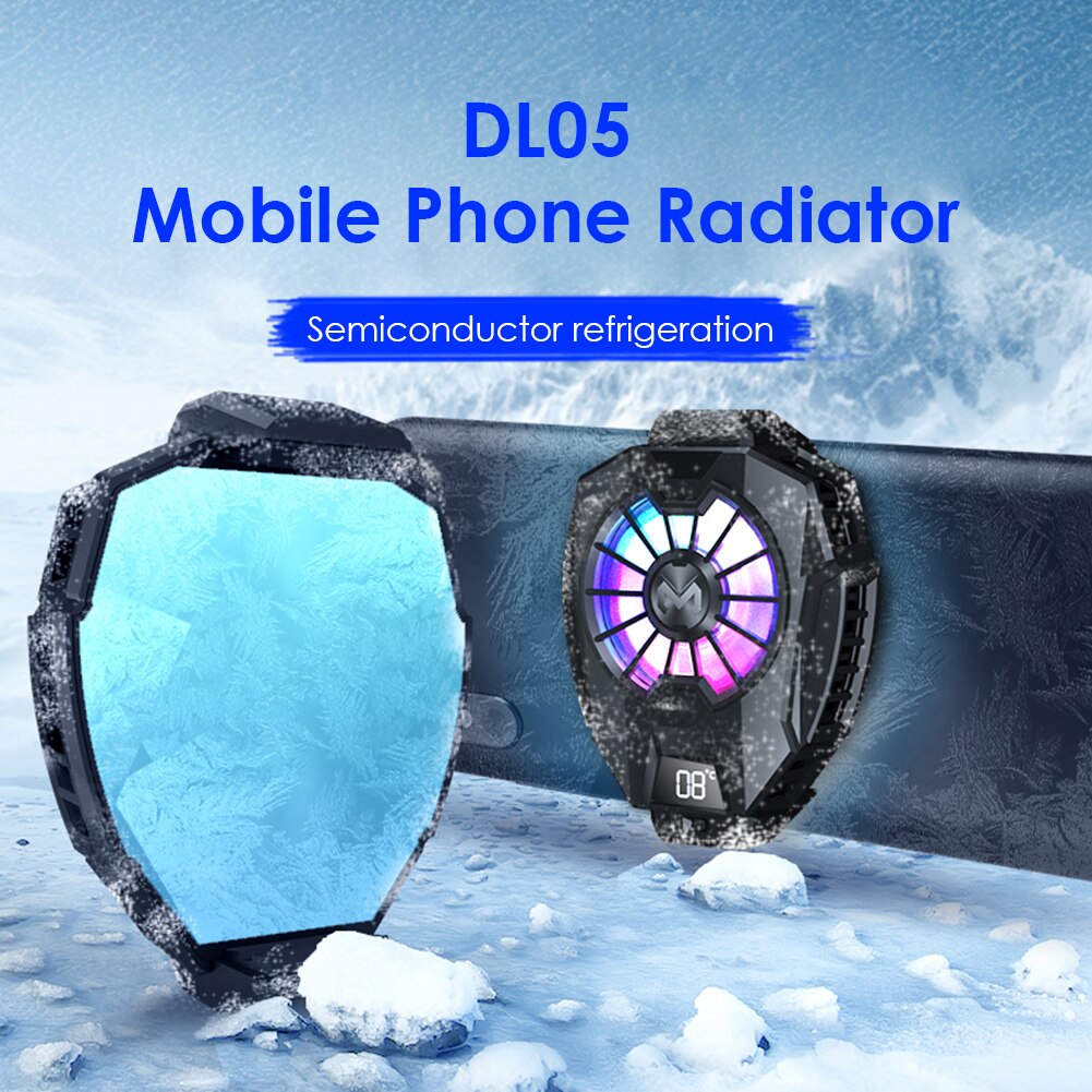 Mobile phone Cooler DL05 Mobile Phone Gaming Fan Cooler Digital Display USB Gamepad Radiator For iphone xiaomi 84*65*35mm