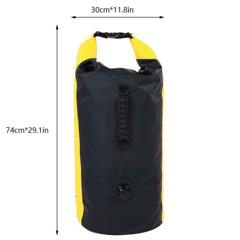 Waterdichte Outdoor Rugzak Droog Zwemmen Zak Roll Top Zakken Drijvende Voor Varen Emmer Vissen Zak Water 60L Sport Surfin A1T2