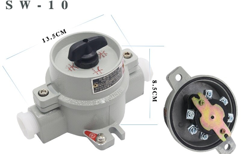 Explosion-proof lighting switch SW - 10/220 v / 380 v flameproof switch