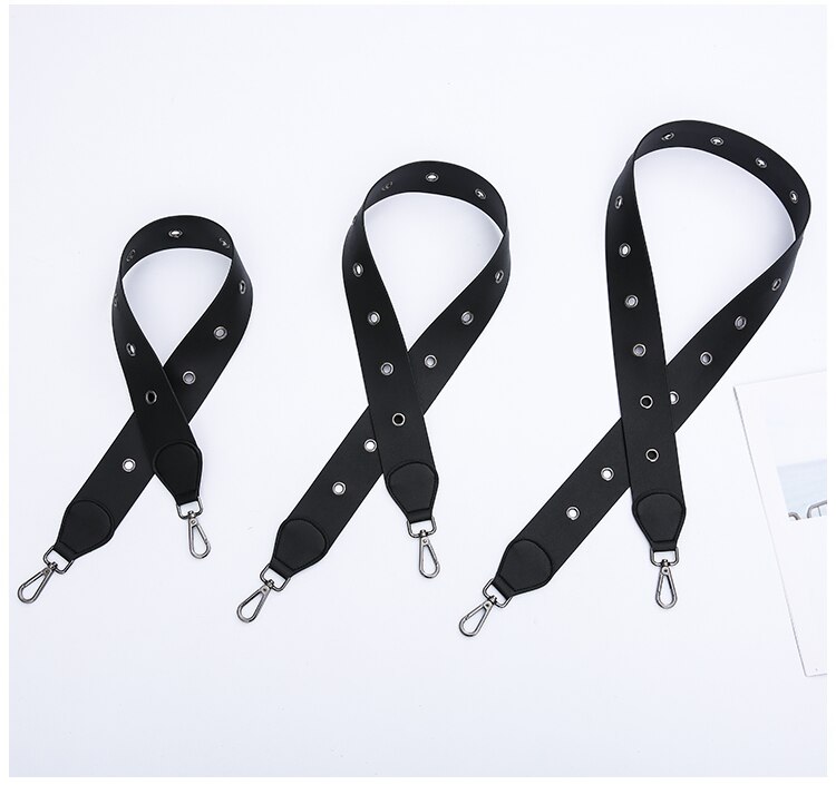 85cm 105cm 125cm pu nahkainen naisten laukut olkahihna tarvikkeet puhdas väri kaikki sopivat kestävä laukku hihna vyö tee itse käsilaukun kahva: Musta / 85cm