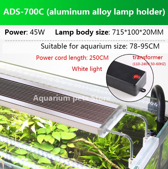 SUNSUN ultra-thin fish tank aquarium led ornamental fish lighting aquarium light blue and white light fish tank light