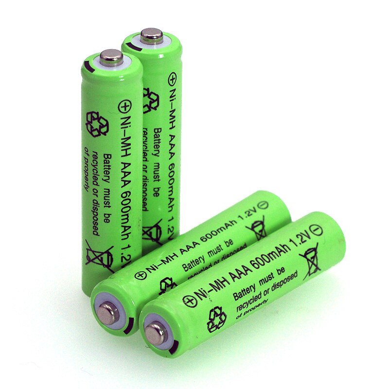 4 stuks 1.2v NI-MH AAA Batterijen 600mAh Oplaadbare nimh Batterij + 4 stuks 1.2V Ni-Mh AA 2000mAh NI-MH batterij voor afstandsbediening