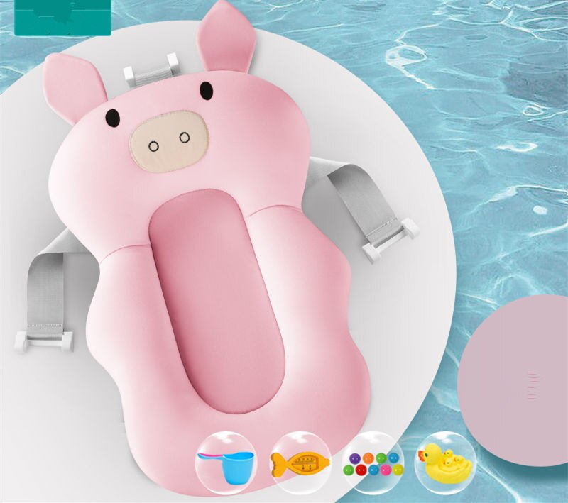 Draagbare antislip badkuip cartoon kleur bal speelgoed badstoel beugel beugel kussen: 03