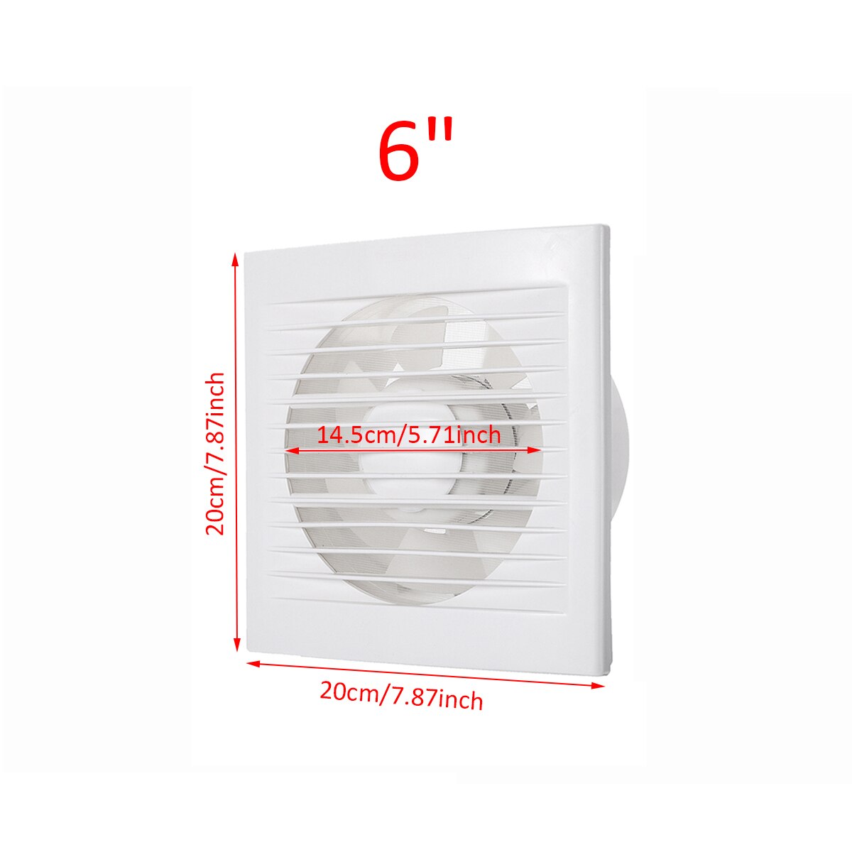 220v 4 tommer 6 tommer lydløs udsugning udsugningsventilator luft ventilation ventilatorer ventilator vægvindue til toilet badeværelse køkken: 6 tommer