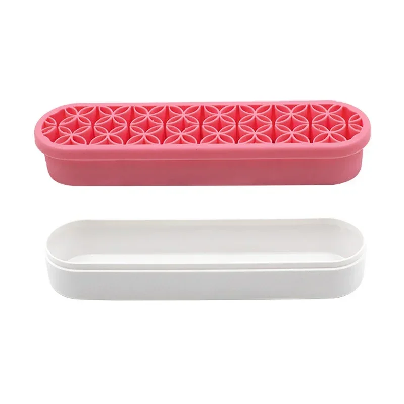 Étagère porte-brosse de maquillage porte-stylo à ongles présentoir support mallette de rangement de brosse organisateur en Silicone étagère de séchage pour pinceau de maquillage