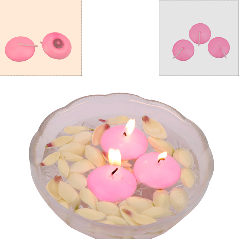 10 Uds. Pequeñas velas flotantes sin perfume para eventos de de boda Año decoración de Navidad velas para decoración del hogar