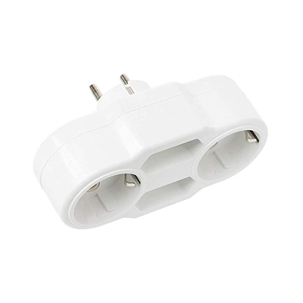 EU Type Conversion Socket 1 to 4 Way EU Standard Power Adapter Socket Traveling Socket AC 110~250V Russian Conversion Plug