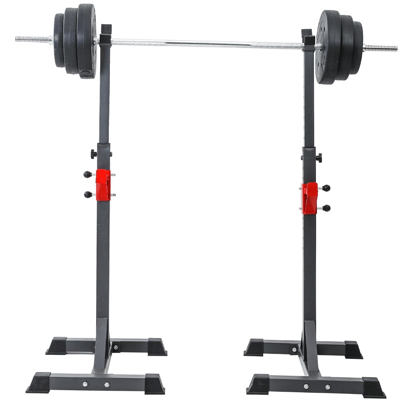 High Adjustable Multifunction Split Type Squat Rack Weightlifting Barbell Rack Strength Training Fitness Equipments