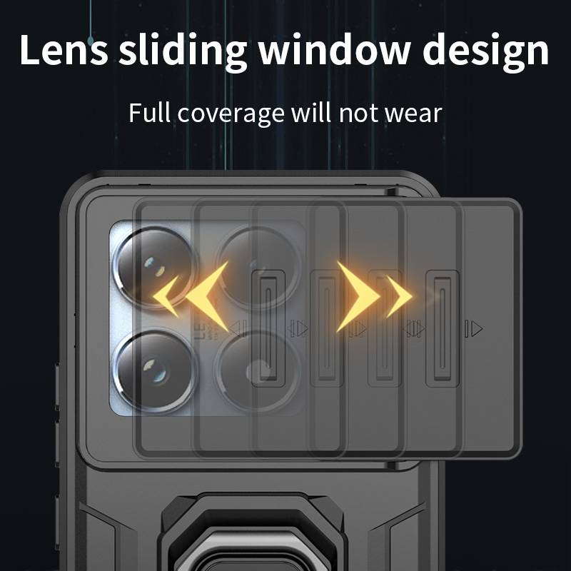 Stoßfeste Rüstungs-Metallringhülle für Xiaomi 15T Pro 5G 14T 13T MI15T Xiao Mi 15t Mi14t Strong Cover