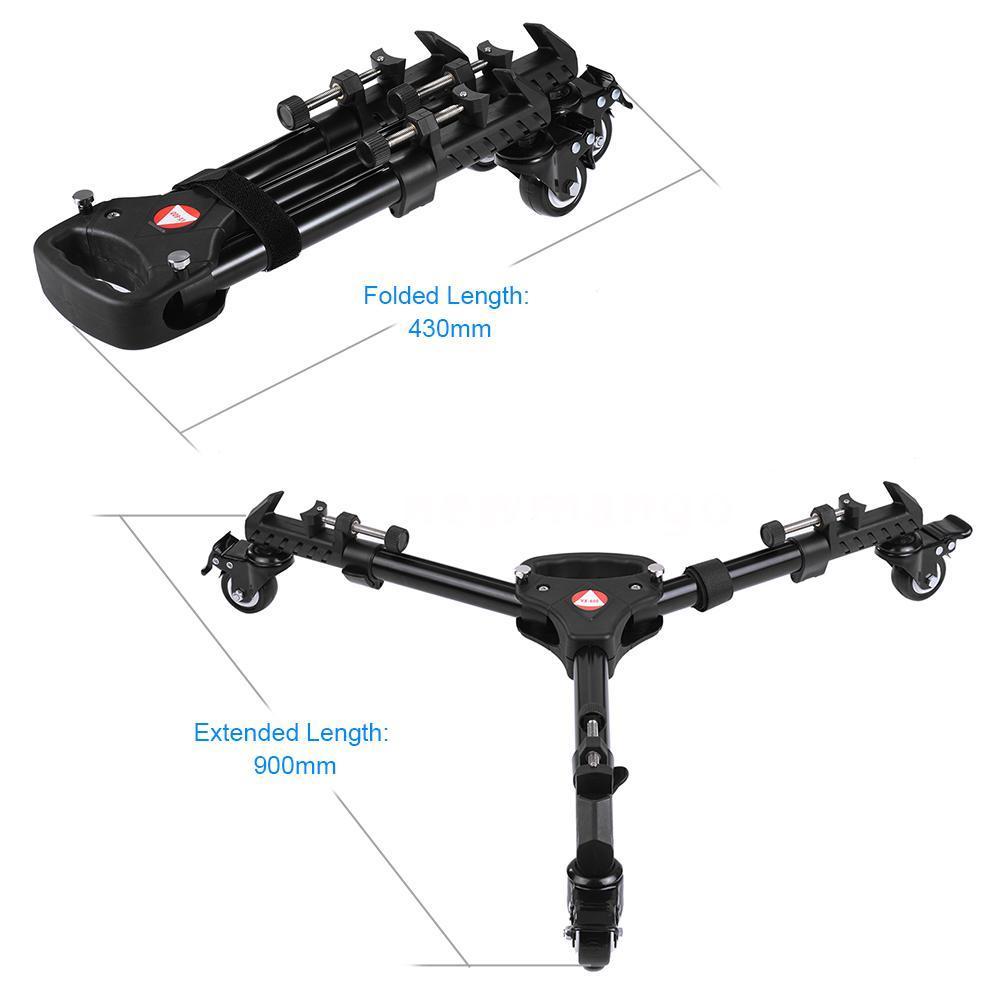 KINGJOY-trípode de alta resistencia para fotografía , plataforma con ruedas, soportes ajustables para patas, Universal, para cámara DSLR, VX-600