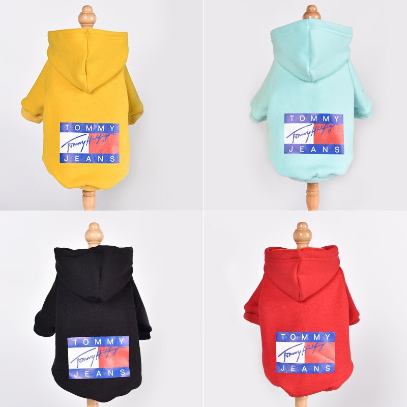 Hundkläder för små hundar vinter varm sweatshirt hoodies för hundar fransk bulldog pomeranian mops chihuahua medium hunddräkt