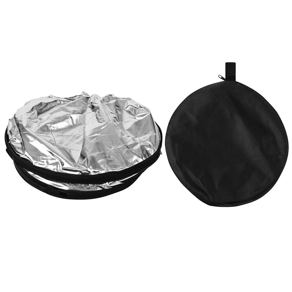 150cm Photography Light Reflector 5-in-1Translucent, Silver, Gold, White, Black Collapsible Multi-Disc for Photography with Bag