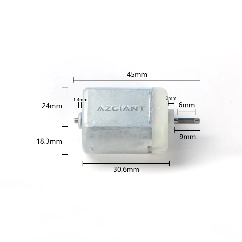 10 pcs AZGIANT FC280 Car latch Door Lock Motor 12V DC folding mirror motor, ESL steer ELV lock motor, gas tank motor fuel engine: WHITE