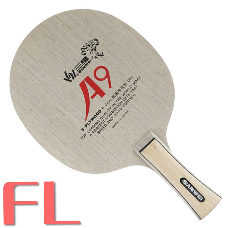 Sanwei A9 Wrede A-9 Een 9 OFF Tafeltennis Blade voor Ping Pong Racket Paddle Bat Tafeltennis Ballen Racquet sport: FL  long handle