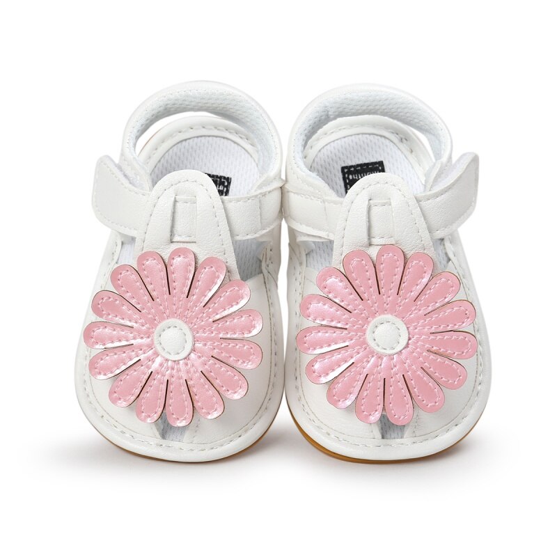 Baby Mädchen Sandalen Sonne Blume Sommer Schuhe Weichen Sohlen Bebe Mädchen Kleinkind Schuhe: Rosa / 2