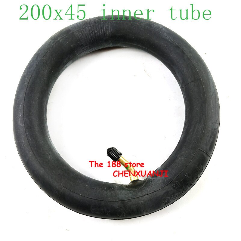 200 x 45 täytetty sisärengas e-twow:lle  s2 skootterin pneumaattinen pyörä 8 " skootteri pyörätuolin ilmapyörän sisärengas 8 x 1 1/4 putkea