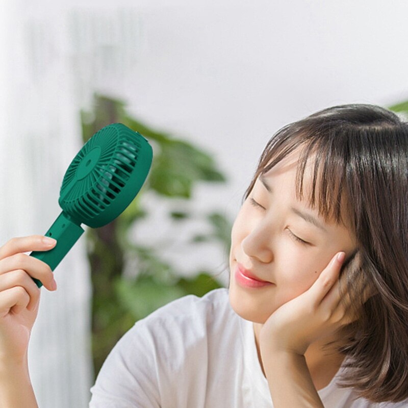 4 In 1 Mini Portable Fan Misting Fan Cooling Hand Holding Fan Desktop Phone Holder Multifunction Travel Cooler Fan