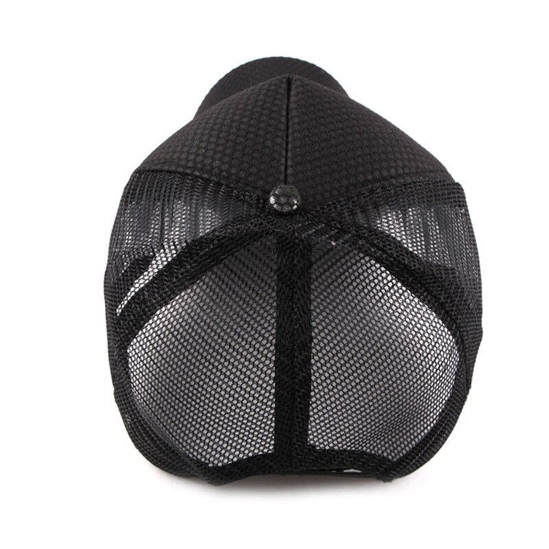 Utendørs sport turcaps solskjerm polyester mesh snapback lue hodeplagg utendørs sports løpetøy med justerbar lukking bak