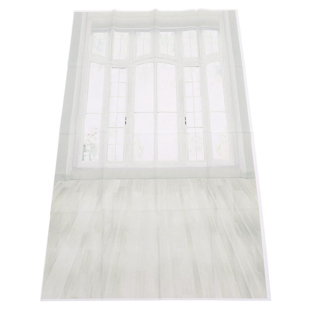 Y43A-2 Stuks 3X5FT Europese Raam Vloer Witte Kunst Fotografie Achtergrond Studio Achtergrond