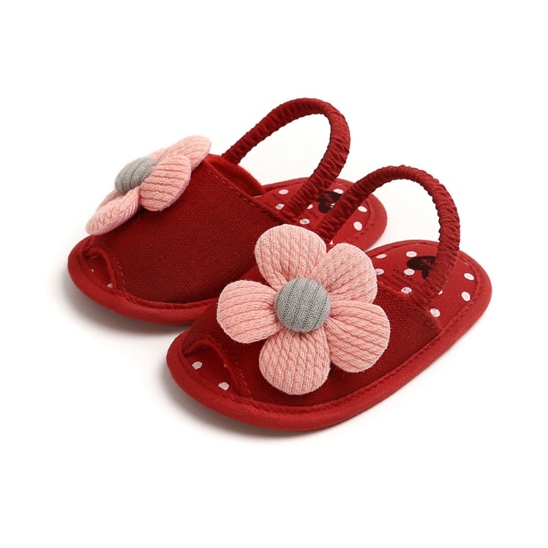 Zomer Baby Jongens Meisjes Sandalen Leuke Bloem Ademend Anti-Slip Schoen Peuter Zachte Zolen Babyschoenen Casual Schoenen 12