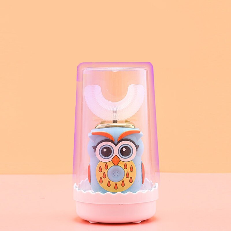 Elektrische Kinderen Brushtooth U/C Siliconen Zachte Borstel Hoofd High-Efficiency 360 Graden Schoonmaken Kinderen Tanden