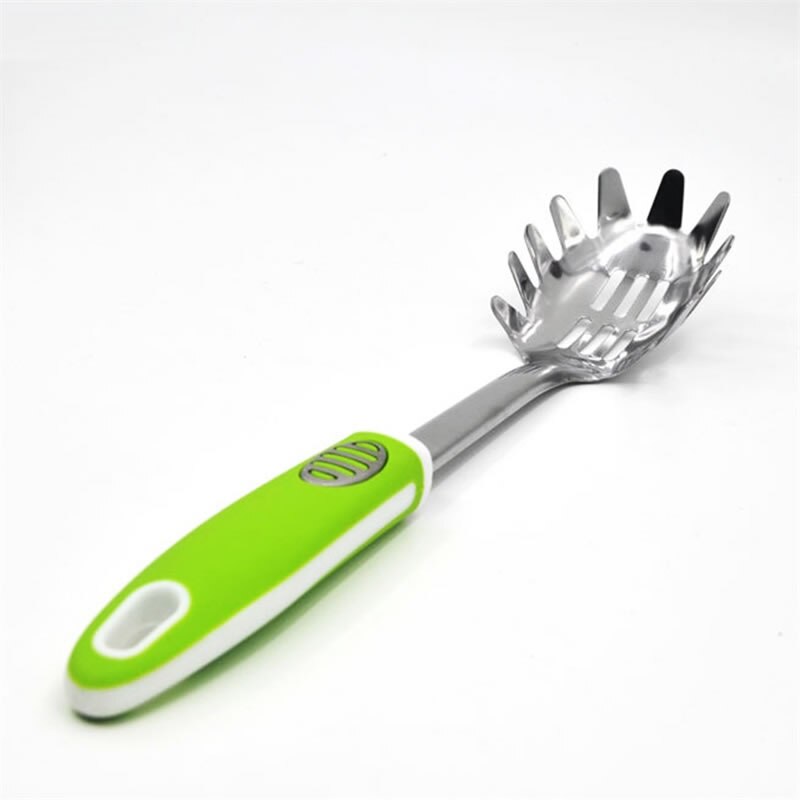 Rvs Pasta Scoop Server Spaghetti Opdienvork Tang Lepel Vorm Noodle Measurer Houder Koken Gereedschap Keuken Gadgets