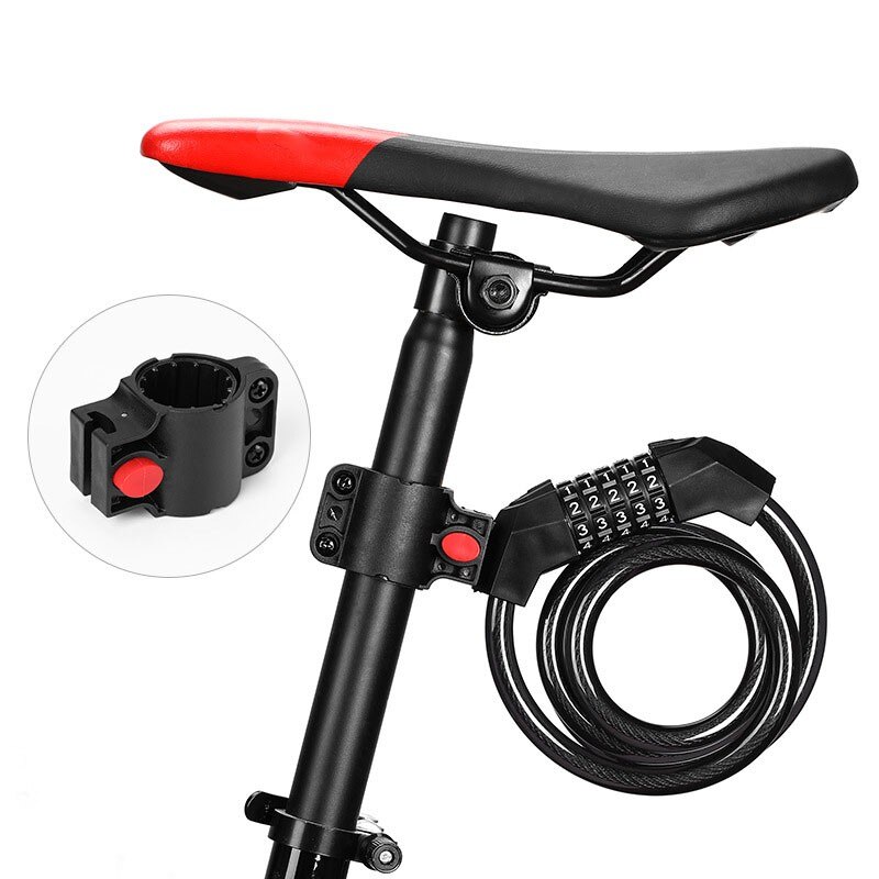 Xiaomi-accesorios para bicicleta eléctrica Qicycle EF1, candado de combinación de 5 dígitos, para bicicleta de montaña y carretera, con soporte