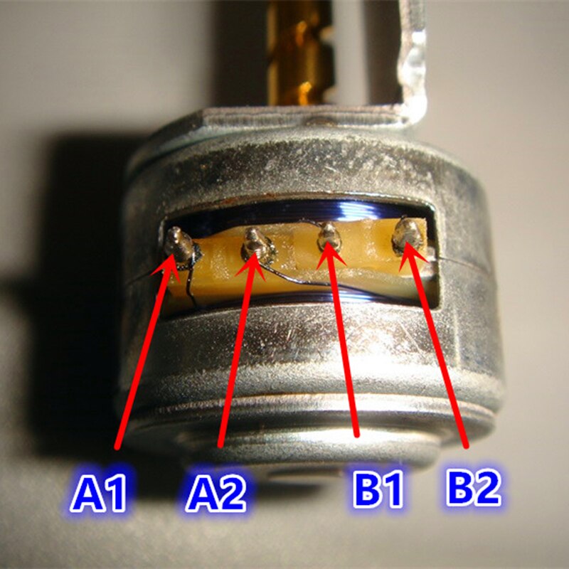 Lineær aktuator 2- fase 4- ledning mikro mini 15mm presisjons trinnmotor 58mm lang lineær skruetrinnmotor