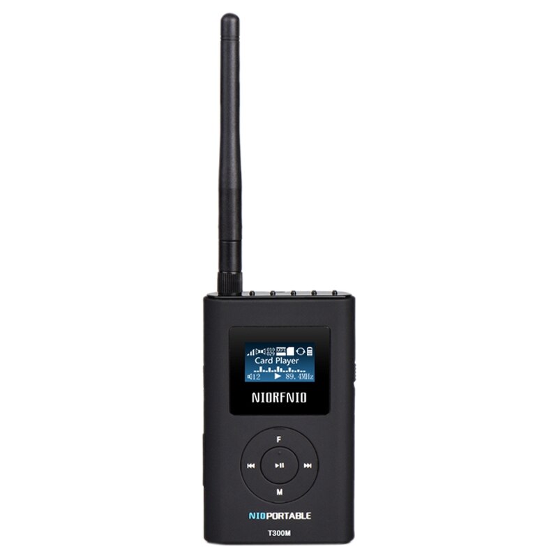 NIORFNIO Handhold Portable PLL FM Transmitter T300M 0.3W Small Output Power MP3 Broadcast Radio Transmitter