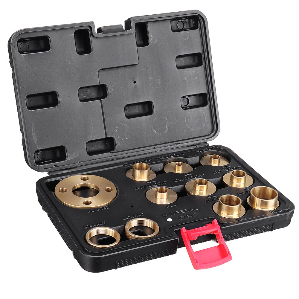 11 Stuks Gemaakt Van Zuiver Koper 10-30Mm Bus Gidsen Premium Router Template Geleidebus Set Perfect Voor houtbewerking Gereedschap Duurzaam