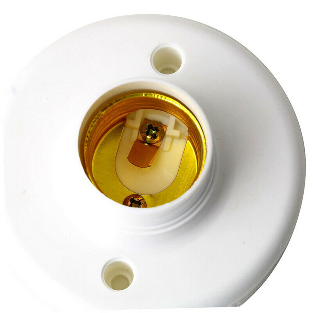 10pcs E27 Light Bulb Pendants Lamp Holder Screw Cap Sockets Round Fixing Base in stock