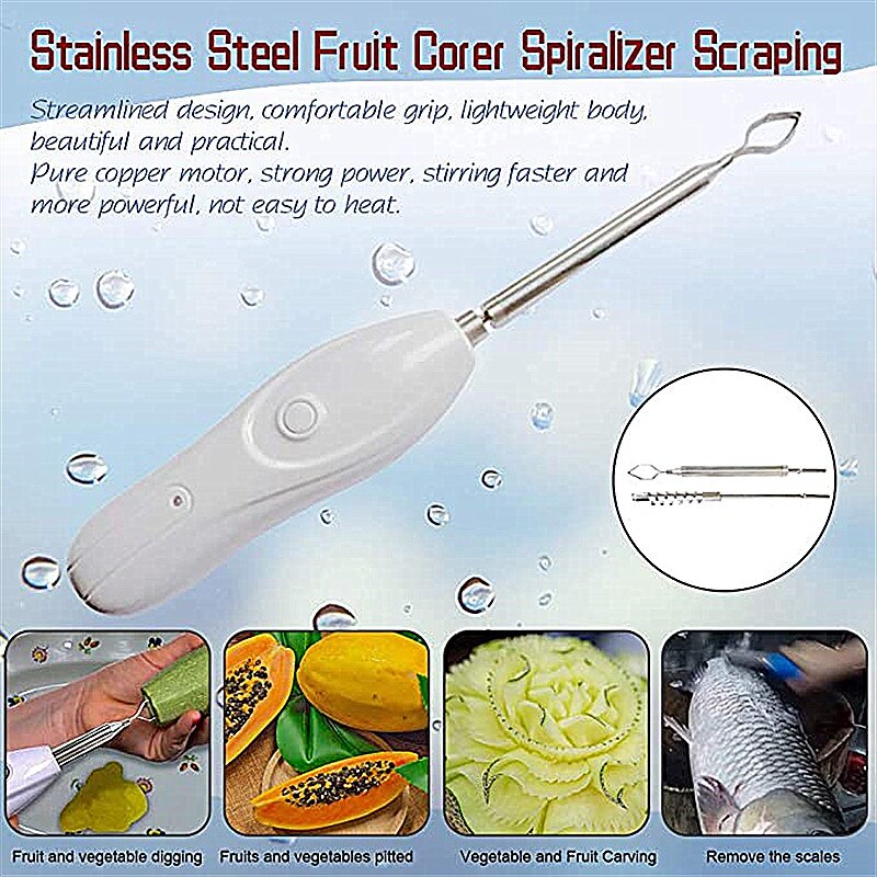 Fishing Descaling Machine Portable Universal Electric Fish Scale Cleaning Remover Scraper Machine Vegetable Cutter Fruit Corer