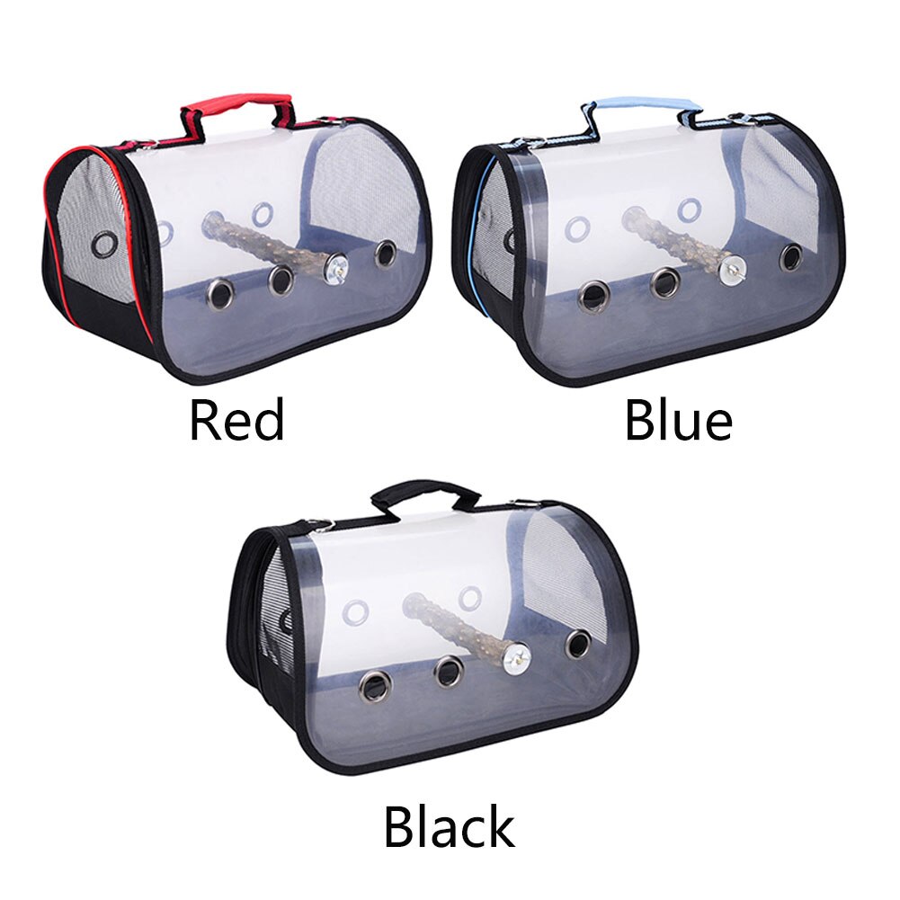 Multifunctionele Papegaaienkooi Vogel Carrier Dierbenodigdheden Dubbele Rits Transparant Wandelen Draagbare Reizen Installeren Handtas