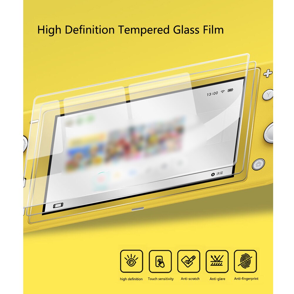 Screen Protector Accessories Clear Fingerprint Proof Bubble Free Film HD Tempered Glass Anti Scratch Replacement For Switch Lite