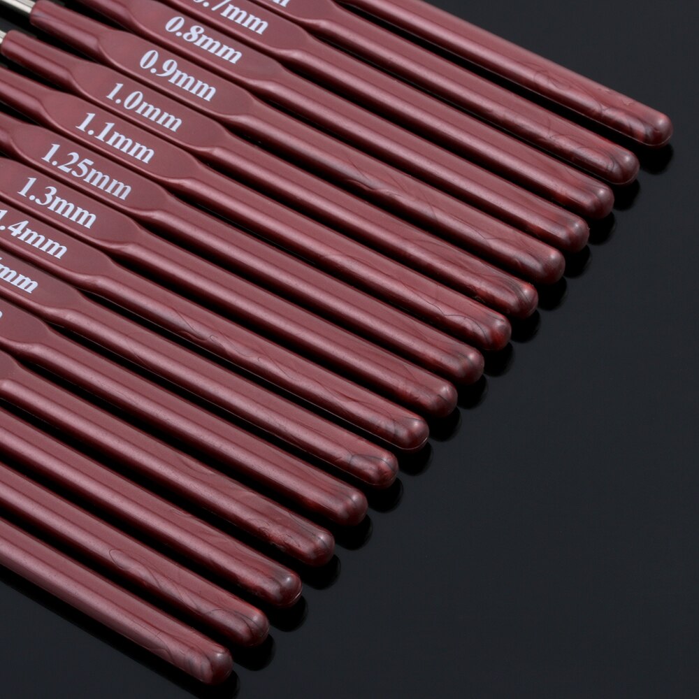 1PC Crochet Hook Mix 0.5mm-2.7mm Small Size Yarn Weave Knitting Needles For Lace Dolls DIY Tools 16 Sizes Crochet Hook