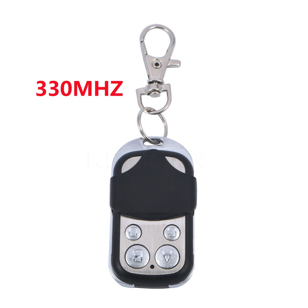 Kebidu 433Mhz 315MHZ 330mhz Wireless Remote Control 4 Channel Cloning Garage Gate Door Opener Electric Remote Control Duplicator: 330MHZ