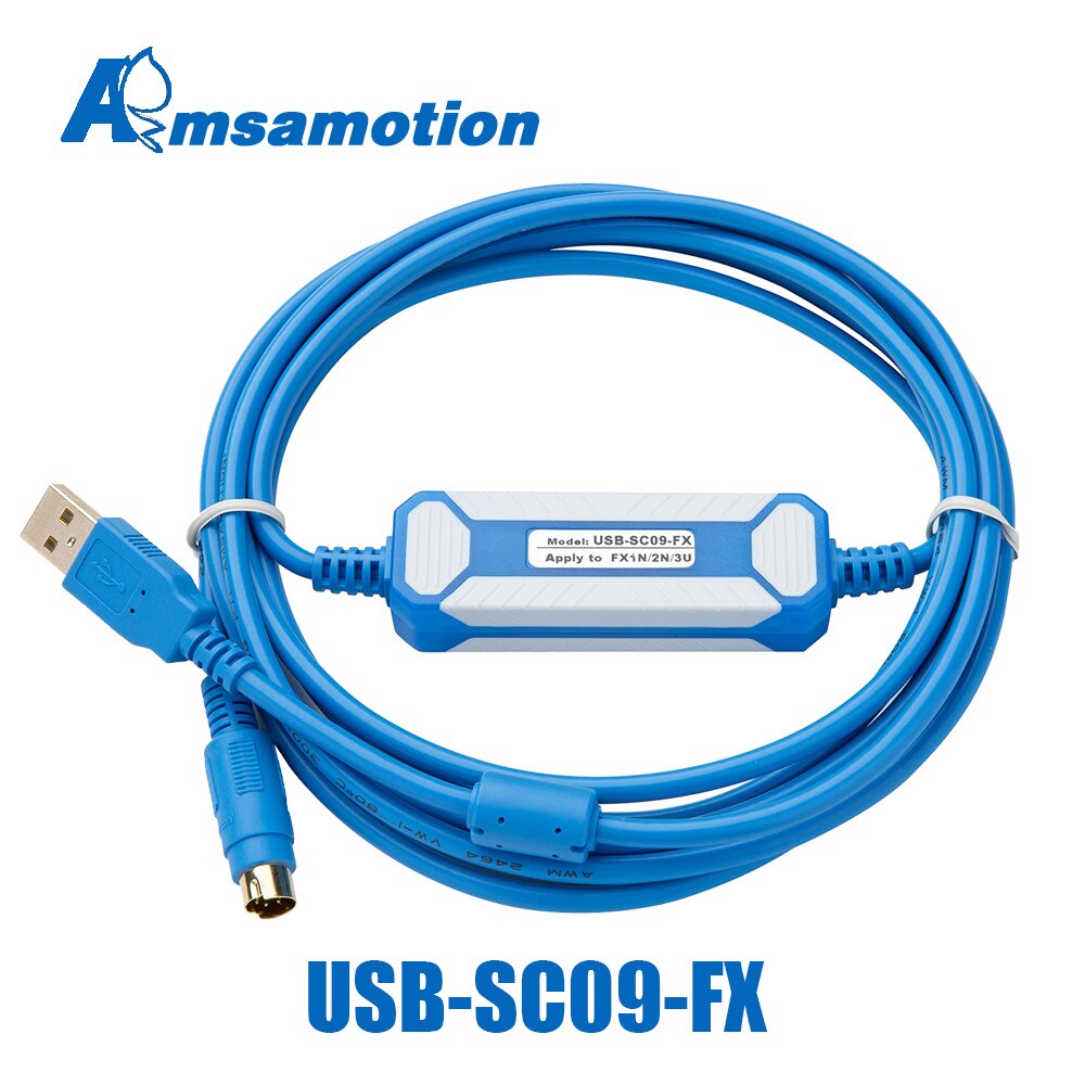 USB-SC09-FX Isolation Programming Cable Suitable For Mitsubishi FX All Series FX2n FX3U FX1N PLC Isolated Adapter