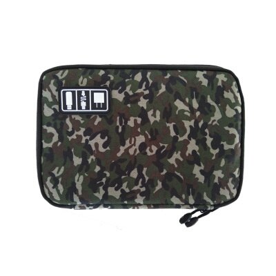 Digital Cable Bag Men Travel Gadgets Pouch Power Cord Charger Headset Organizer Drive Electronic Suitcase Accessories: Camouflage dark gree