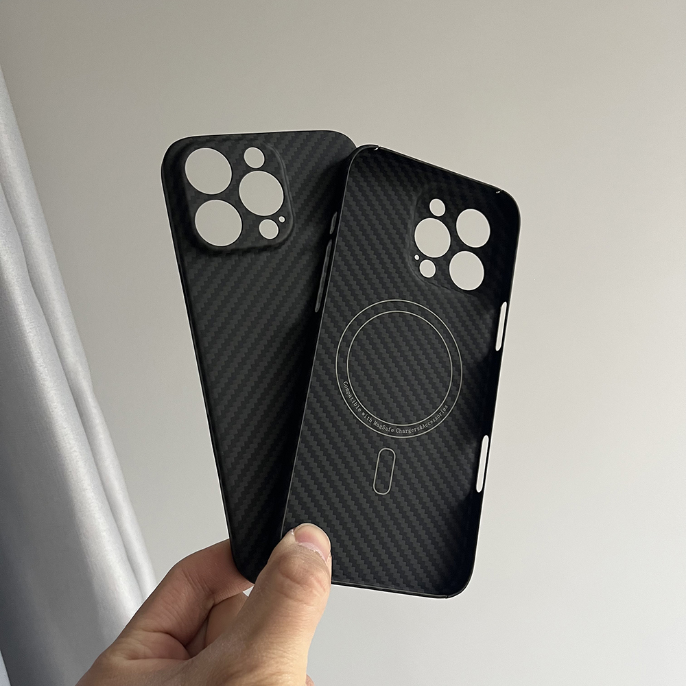 Funda de fibra de carbono para IPhone 16 pro Max, funda de teléfono ultrafina de fibra de aramida ligera para IPhone 16 Pro/16: ABS / Azul