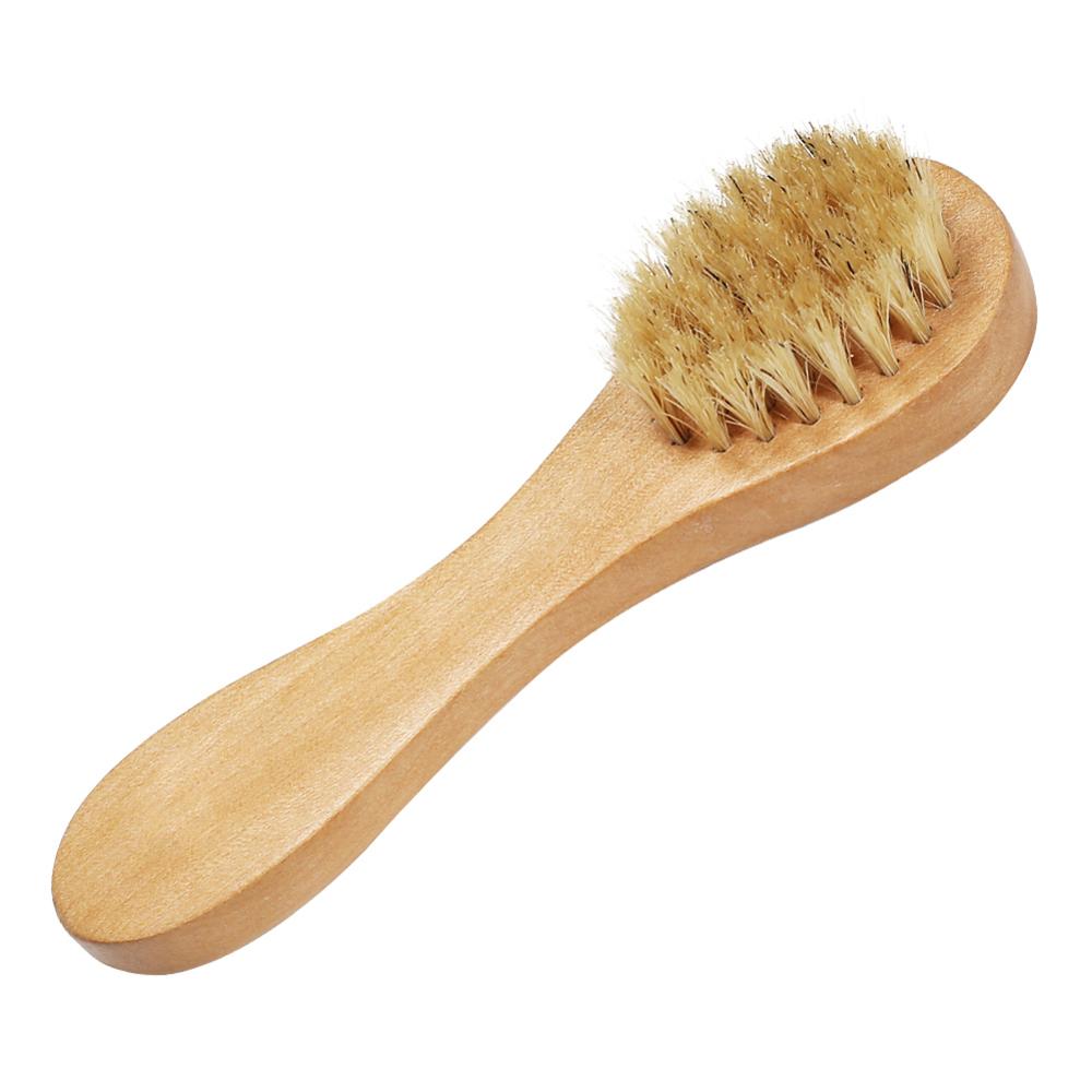 Body Dry Brush Natural Boar Bristle Organic Dry Skin Body Brush Bamboo Wet Back Shower Brushes Exfoliating Bathing Brush: 14.8x3.8x2.8CM