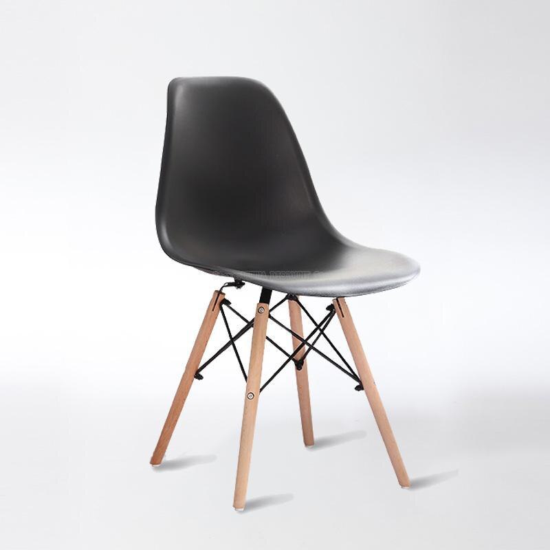 Nordisk spisestol moderne minimalistisk stil hjemme lat studentrygg lesebok krakk plast spisestuestol: Stil 2