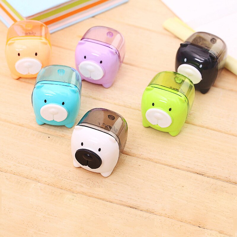 1pc Cute Mini Pig Pencil Sharpener Animal Stationery For School Student Kid