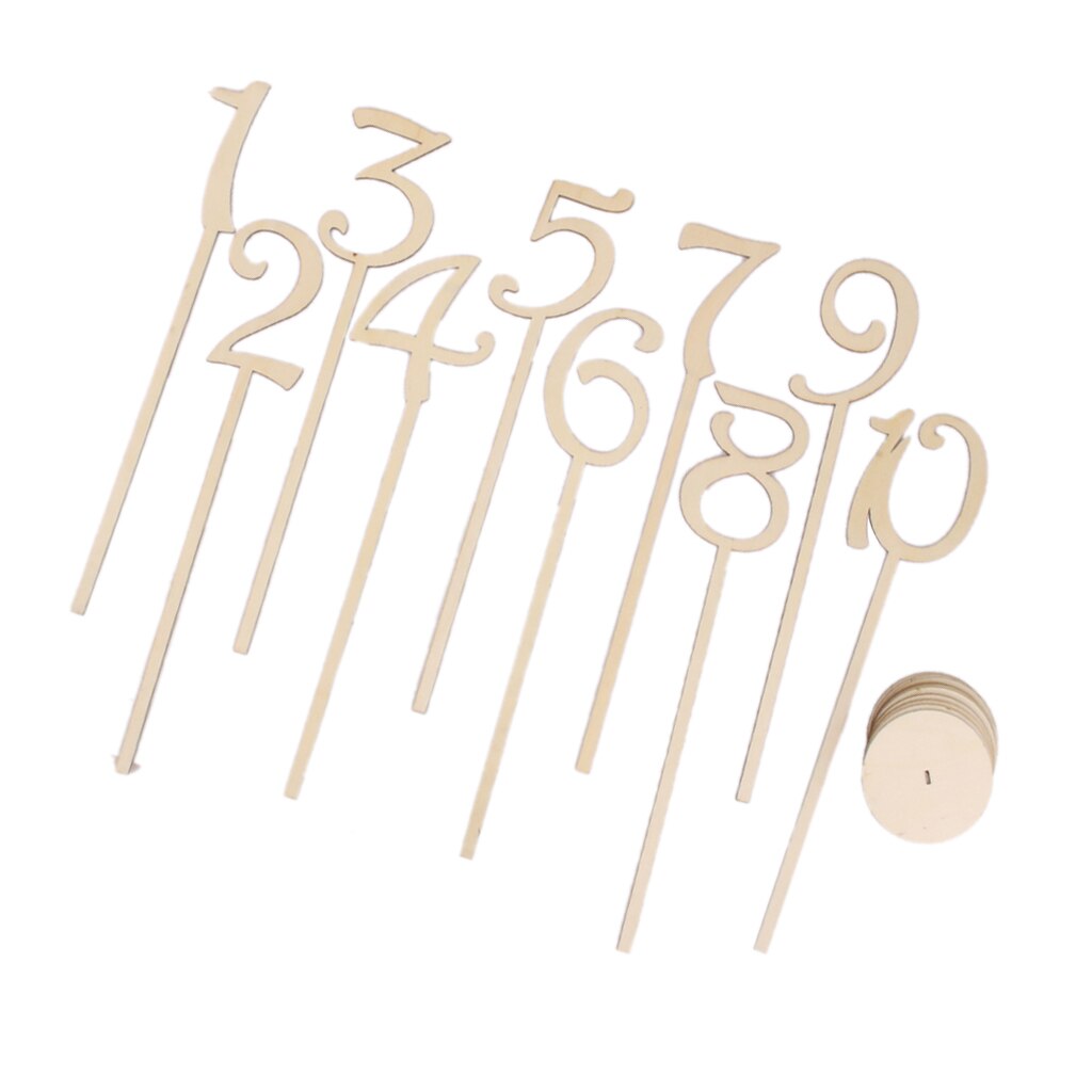 30 Stuks Houten 1- 30 Tafel Nummer Borden Wedding Party Home Decoration