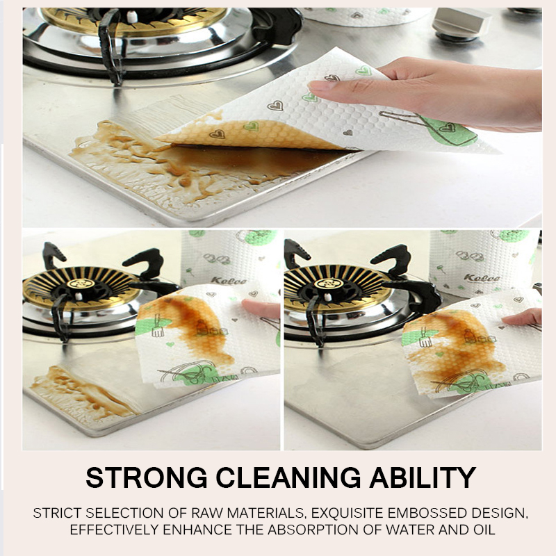 Disposable Kitchen Tools Paper Towel Oil Absorbing Dishcloth Paper Absorbent Towel Dish Cloth Tablecloth Dish Towel Paper towel