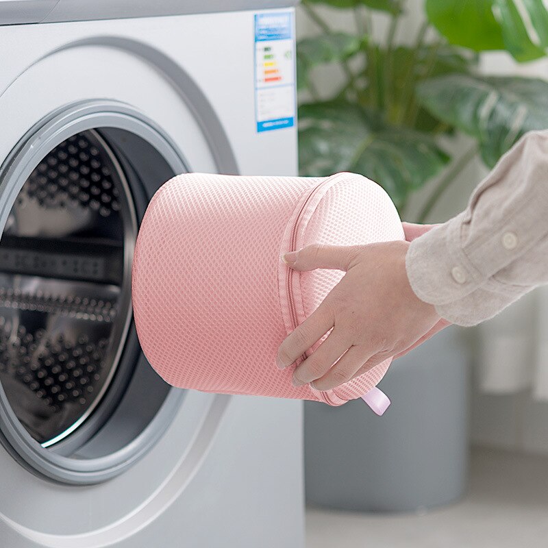 6 kpl japanilaistyylinen vaatteiden pesupussi kiinteä verkko pyykkipussi vetoketju sukat pesun järjestäjä kodin rintaliivit suojapussi