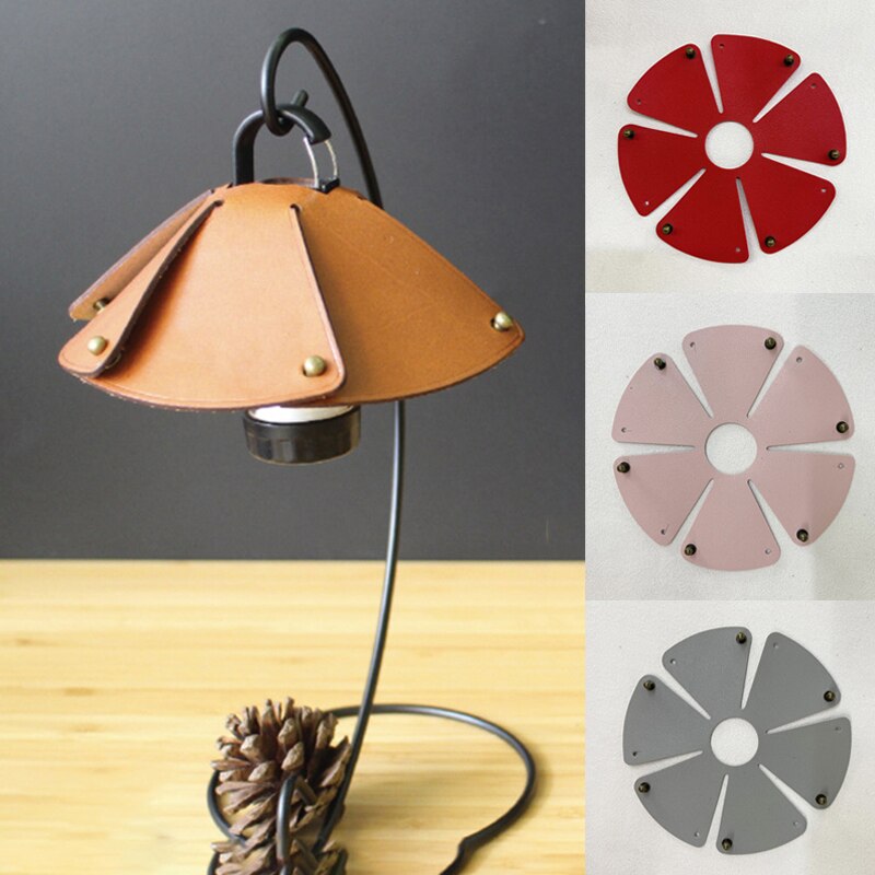 Retro Lampshade Outdoor LED Spotlight Protection Cover Pu Camping Lamp Cover
